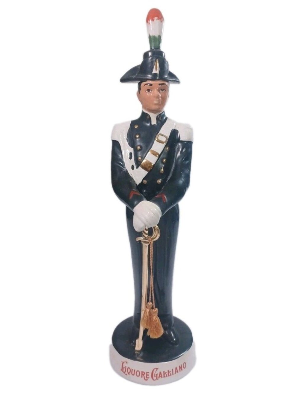 Vintage Ceramic Liquore Galliano Decanter Italian Soldier Coronetti Cunardo 19”